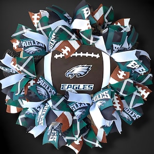 Philadelphia Eagles Wreath, NFL Wreath, Eagles Wreath, Football Door Wreath, Football Home Decor, NFL Wreath, Fall Wreath, Fly Eagles Fly