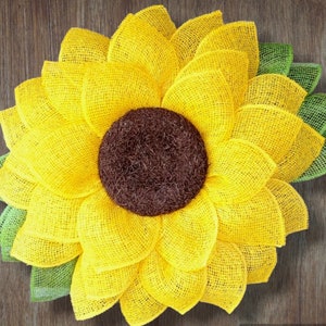 Farmhouse Sunflower Door Wreath, Wall Decor, Home Decor, Spring, Summer, Front Porch, Door Hanger, Gift, Mother&#39;s Day, Everyday Wreaths