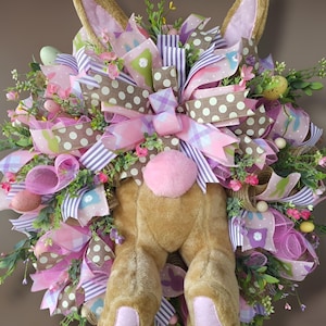 Easter Wreath| Large Easter Bunny Bottom Wreath| Bunny Butt Wreath| Easter Door Wreath| Spring Door Wreath| Front Door Wreath