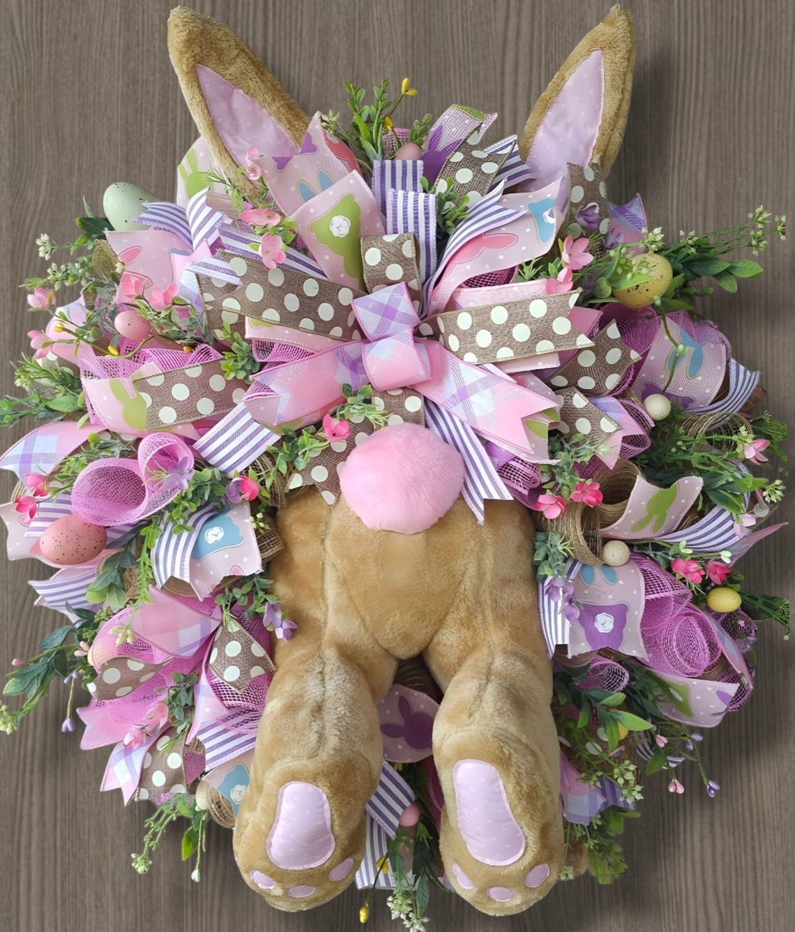 Easter Wreath| Large Easter Bunny Bottom Wreath| Bunny Butt Wreath ...