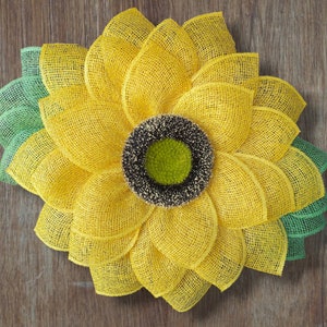 Farmhouse Sunflower Door Wreath, Wall Decor, Home Decor, Spring, Summer, Front Porch, Door Hanger, Gift, Mother&#39;s Day, Everyday Wreaths