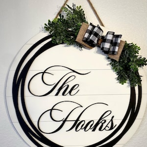 Personalized Shiplap Door Sign