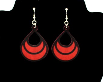 Suede Leather Rounded Earrings