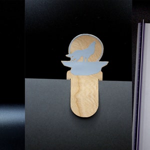 Wood Veneer Bookmarks Wolf