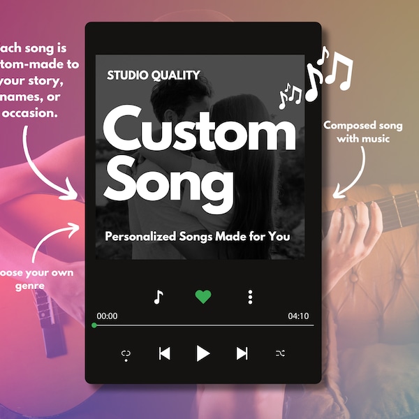 Custom Song - Etsy