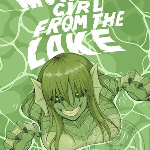lake monster print