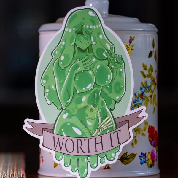 gelatinous lewd vinyl sticker
