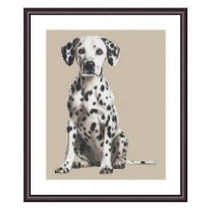 Cross Stitch Pattern Dalmatian Dog Download, Customizable Pet Cross Stitch PDF, DMC Thread Chart, Multiple Charts, Printable Pattern