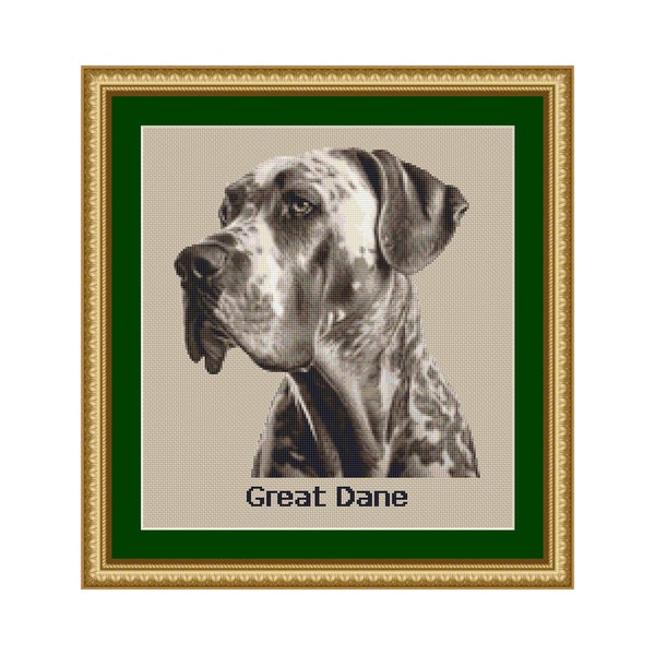 Great Dane Cross Stitch Pattern - Download