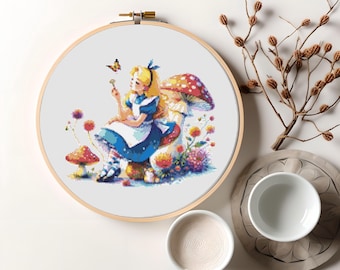 Alice in Wonderland Cross Stitch Pattern - Download