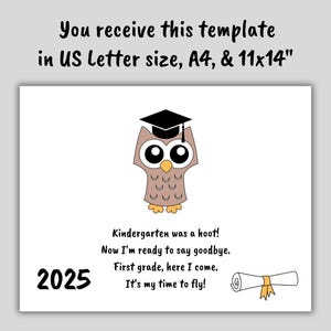 Kindergarten Graduation Handprint Art Poem, 2026 Kindergarten Graduation Gift Teacher, Kindergarten Gifts Bulk, Kindergarten Last Day Sign image 3