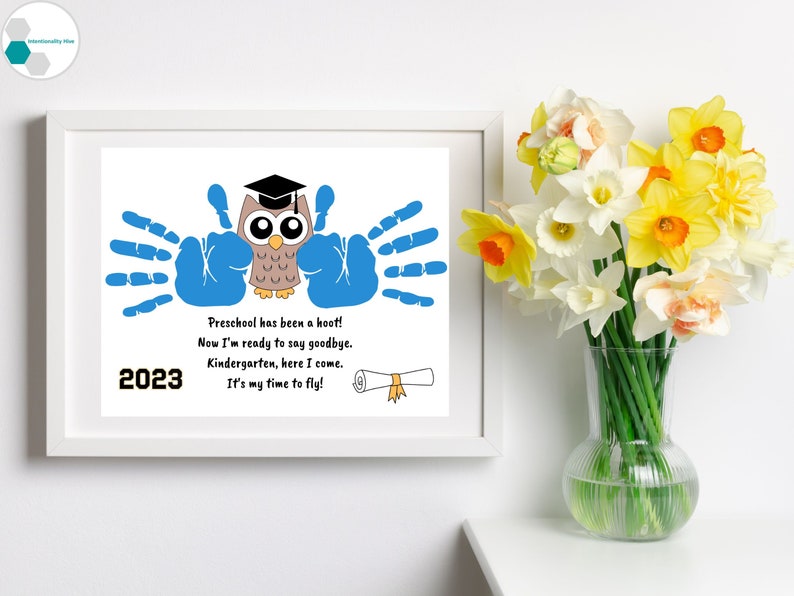 Preschool Graduation Gift From Teacher Preschool Handprint Etsy