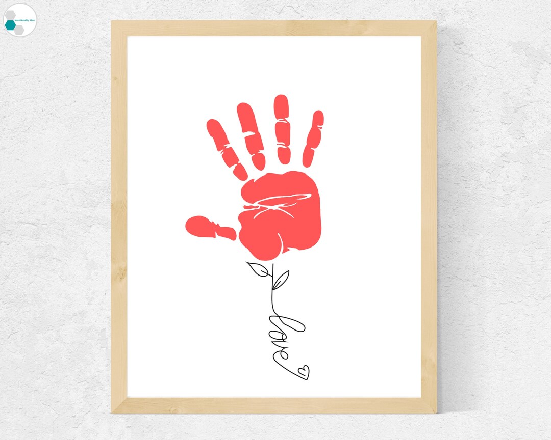 Valentine's Day Handprint Art Craft for Kids / Toddlers / Baby | Love ...