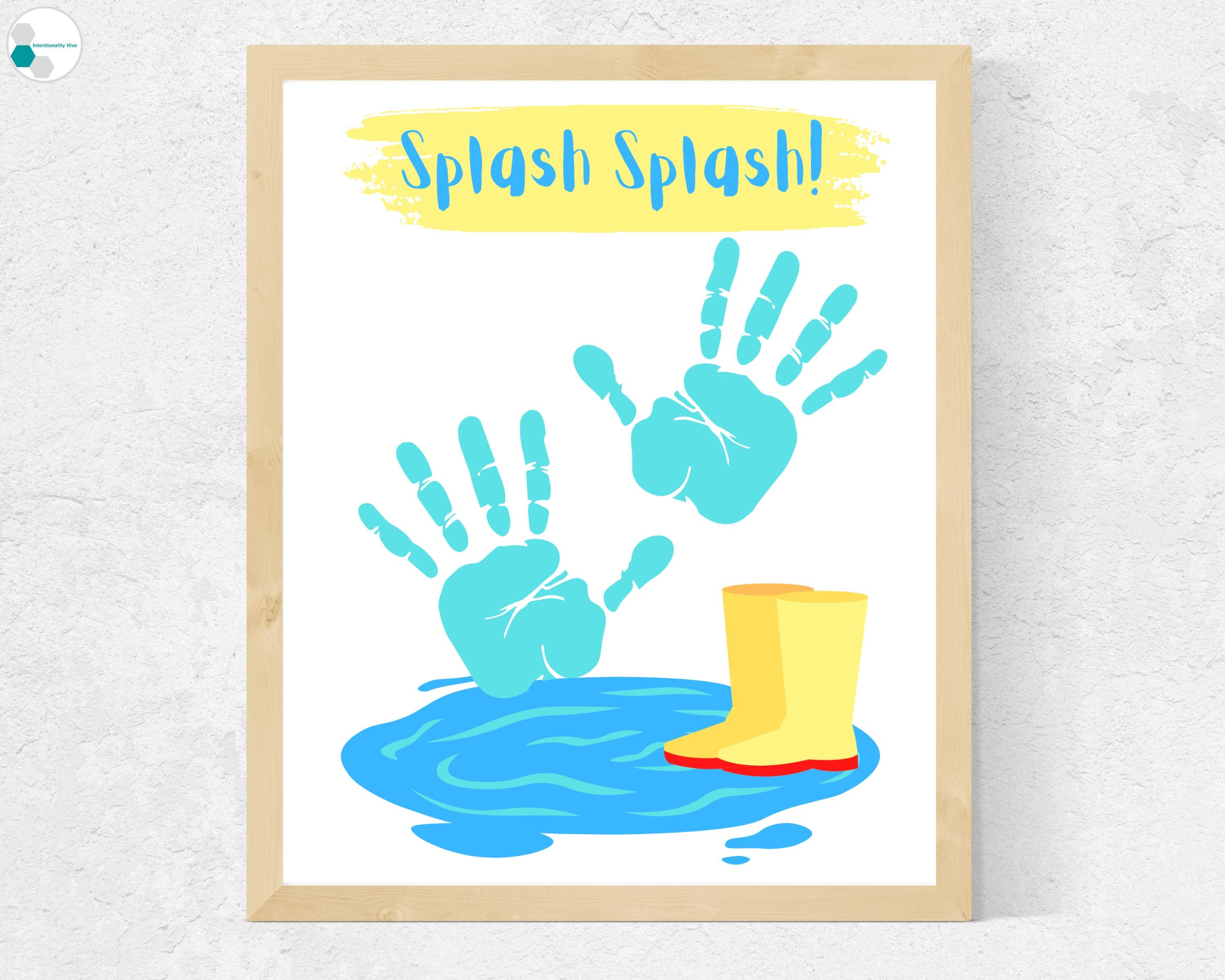 Spring Handprint Craft for Toddlers / Preschool / Daycare / Infants | Preschool Water Craft Activity | March Handprint Art | April Craft