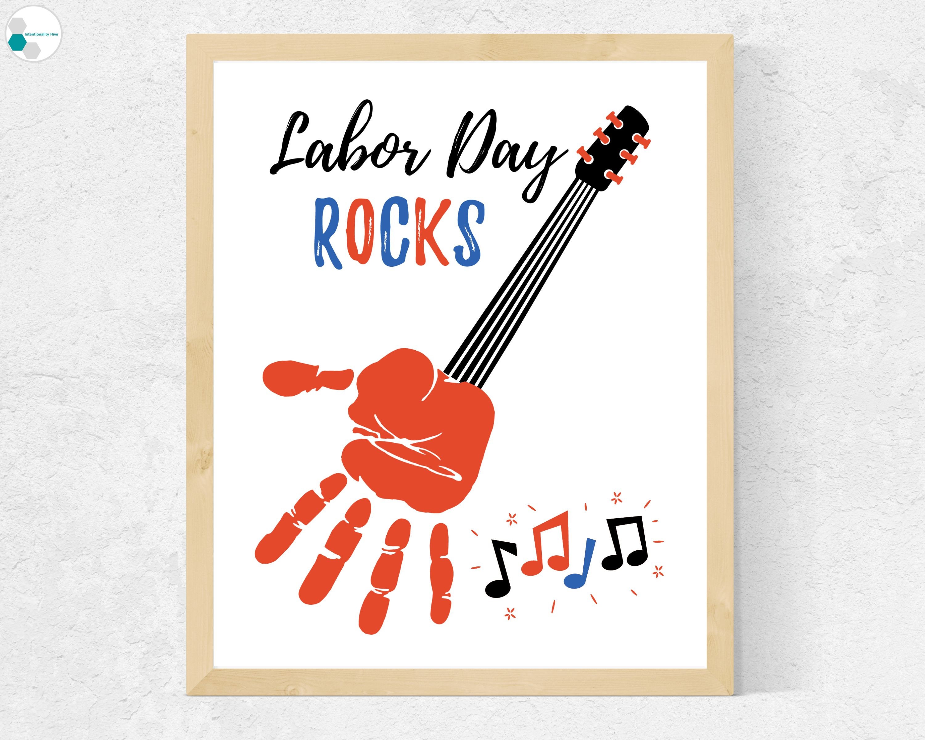 Labor Day Craft for Toddlers / Kids / Preschool / Daycare | Labor Day Activity for Kids | Labor Day Handprint Art for Kids