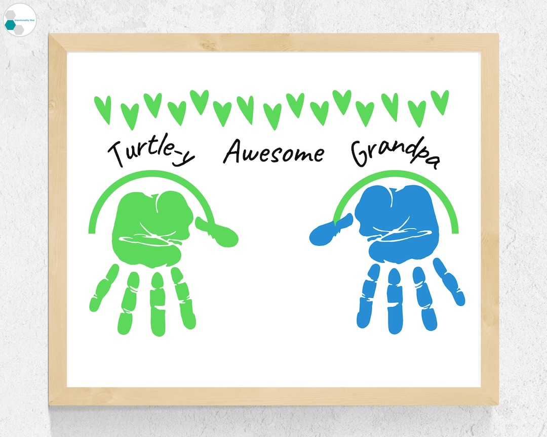 Grandpa Printable Handprint Craft | Father's Day Handprint Craft for ...
