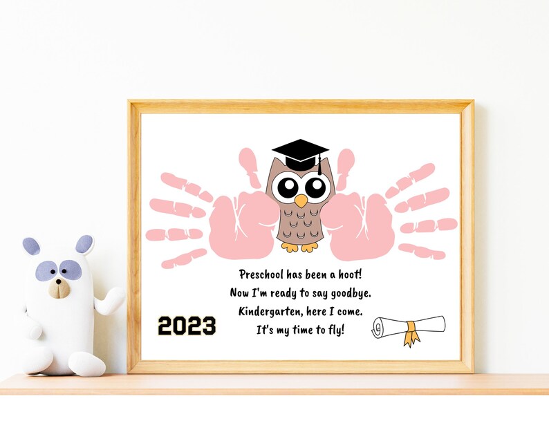 Preschool Graduation Gift From Teacher Preschool Handprint Etsy
