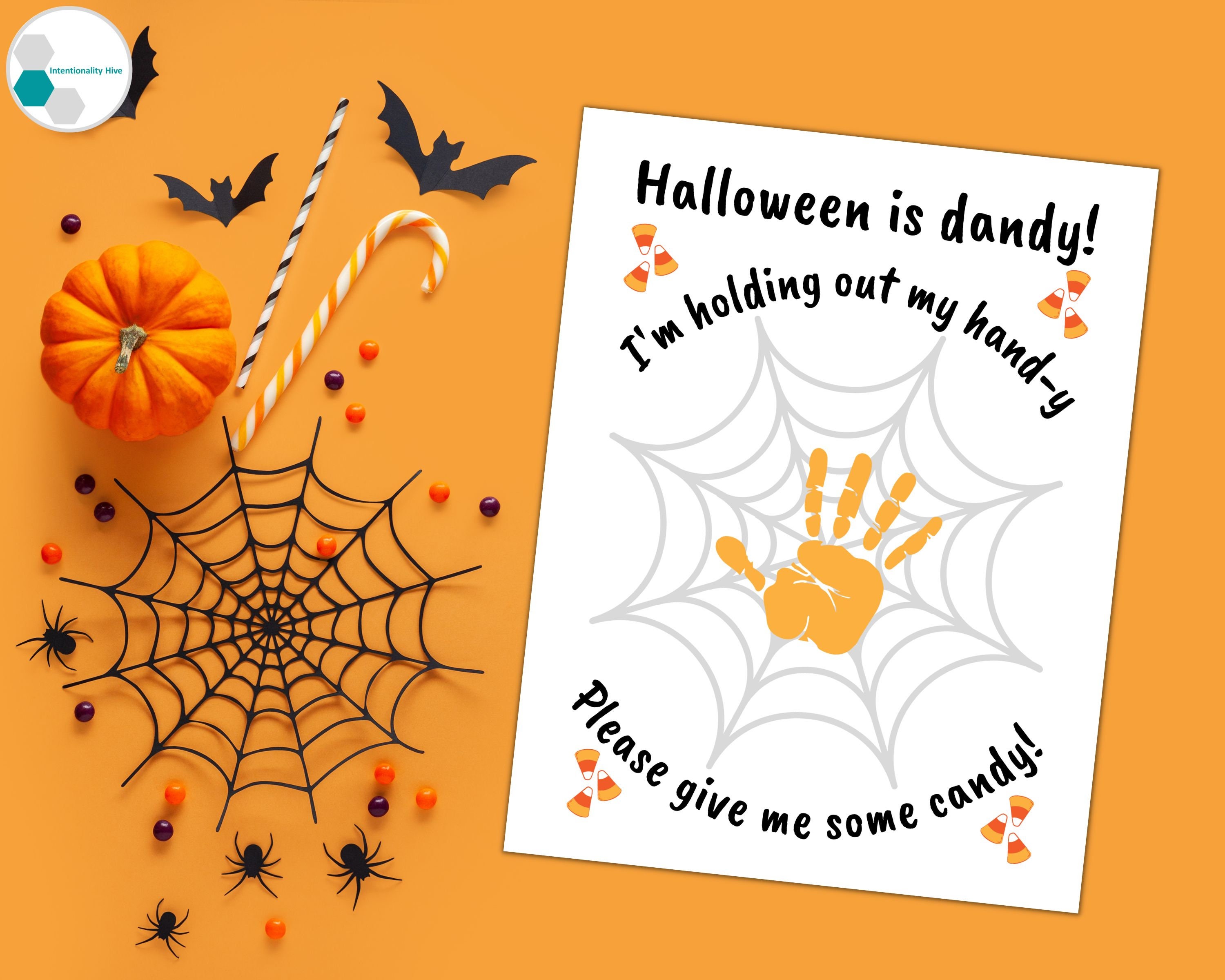 Halloween Handprint Art for Kids | Non Scary Halloween Craft for ...