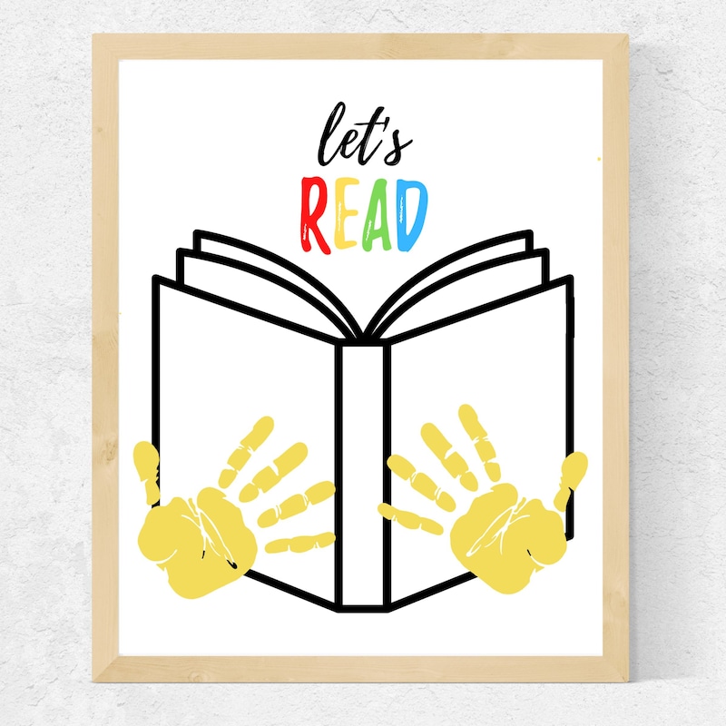 Lets Read Sign - Etsy