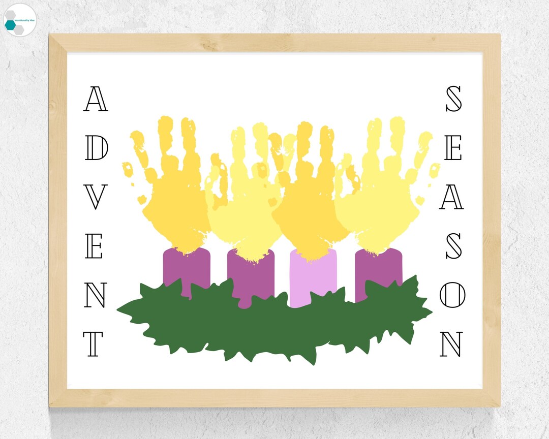Advent Craft for Toddlers / Infants / Kids Advent Handprint Art Advent Craft for Toddlers / Infants / Kids Advent Handprint Art