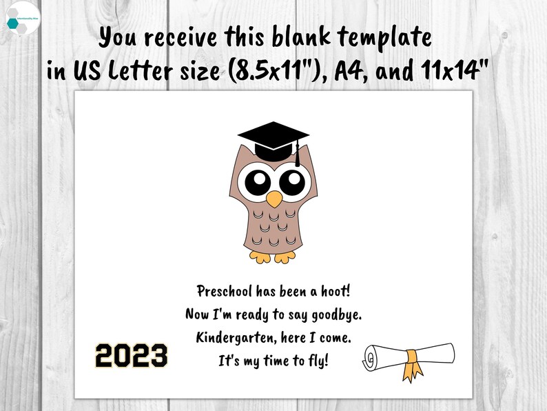 Preschool Graduation Gift From Teacher Preschool Handprint Etsy