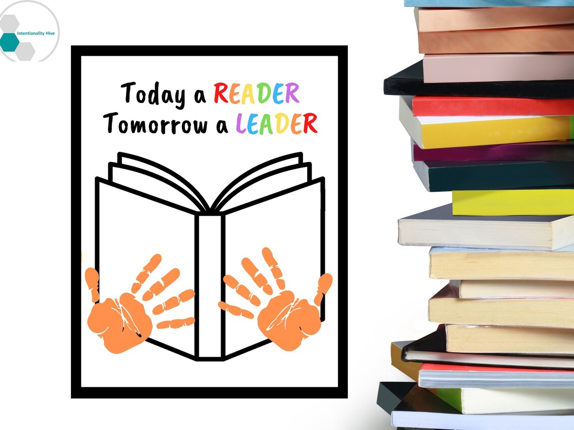Today a Reader Handprint Art | Back to School Handprint for Kids ...
