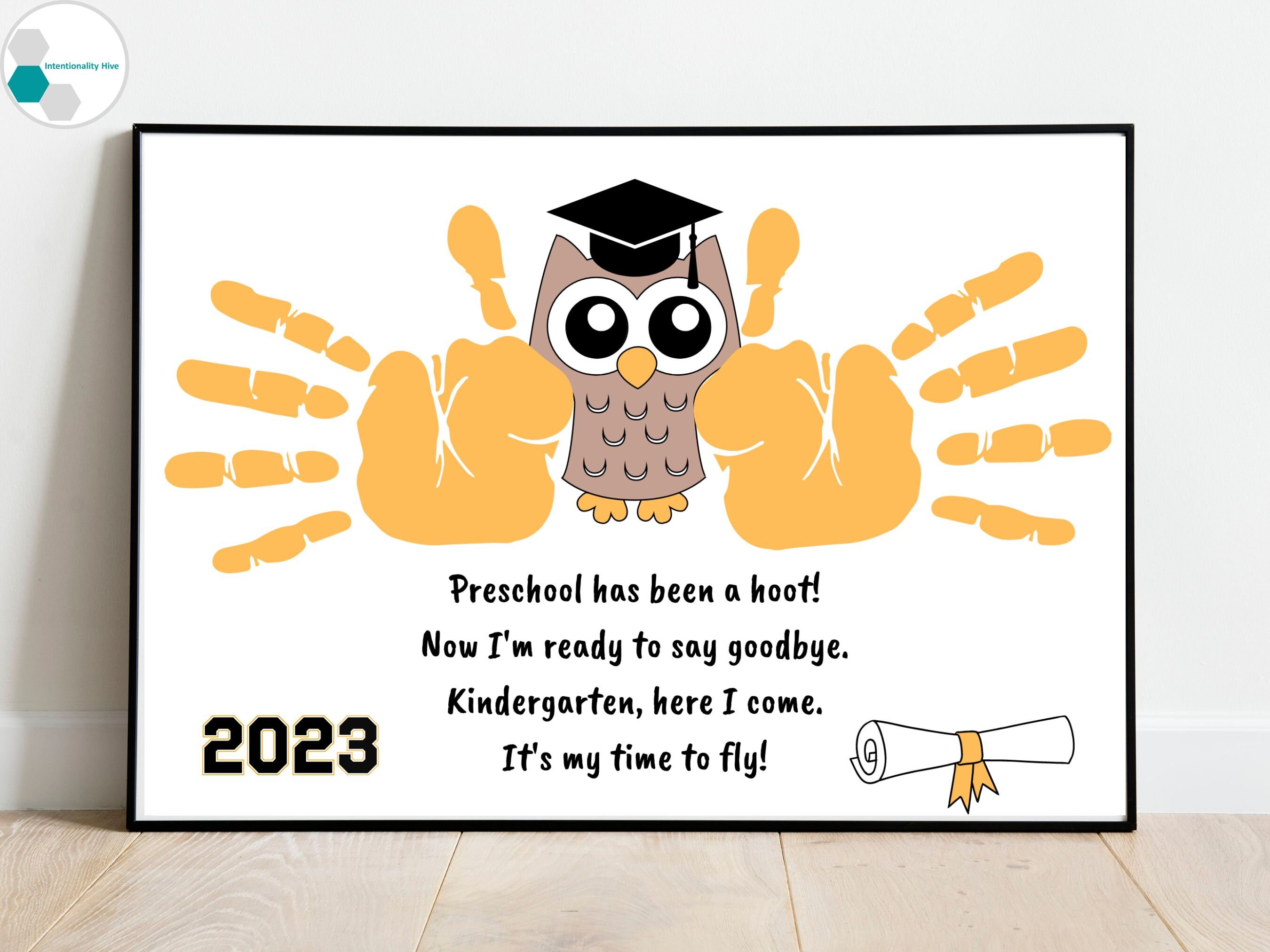 Preschool Graduation Gift From Teacher Preschool Handprint Etsy