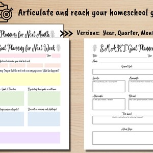 Unschool Planner Journal Printable, Unschooling Planner, Printable Unschooling Journal, Unschool Binder Pages, Unschool Reverse Planner image 3
