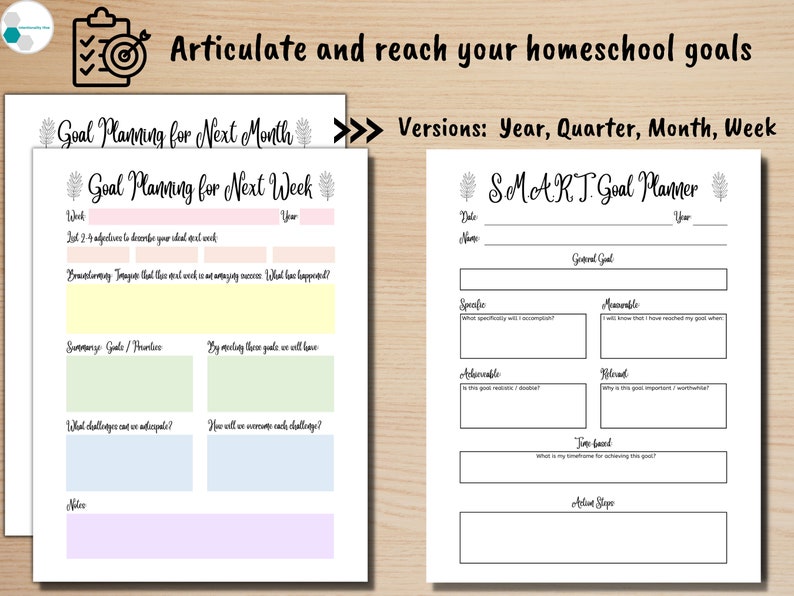 Unschool Planner Journal Printable, Unschooling Planner, Printable Unschooling Journal, Unschool Binder Pages, Unschool Reverse Planner image 3