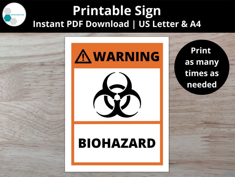 Biohazard Sign Printable Safety - Il 794xN.3859961331 Hysf 