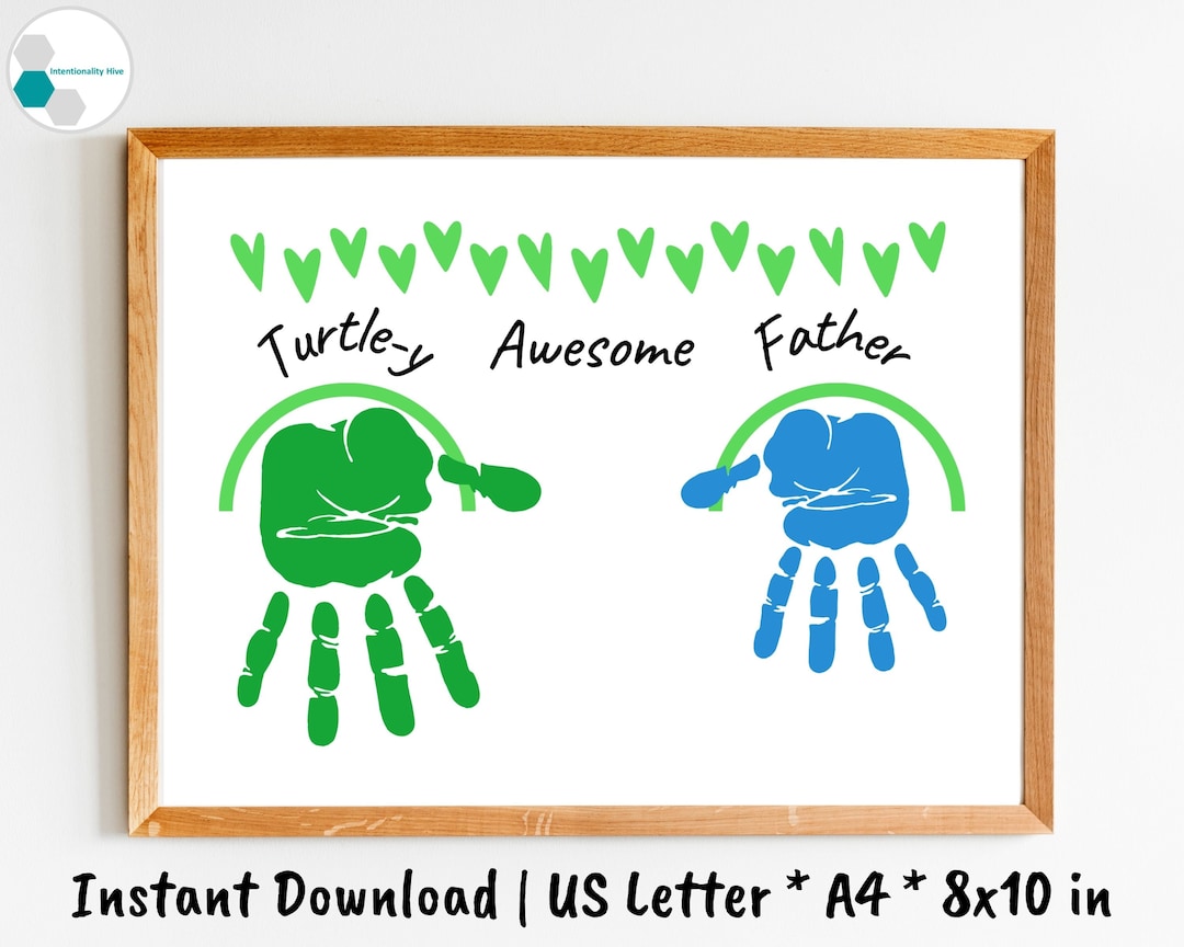 Handprint Craft for Dad From Kids | Printable Father's Day Craft Art ...