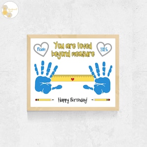 Pappas födelsedagshandavtryck, morfars födelsedagshandavtryck utskrivbart, pappapysselpresent från småbarn, verktygshandavtryck födelsedagskort