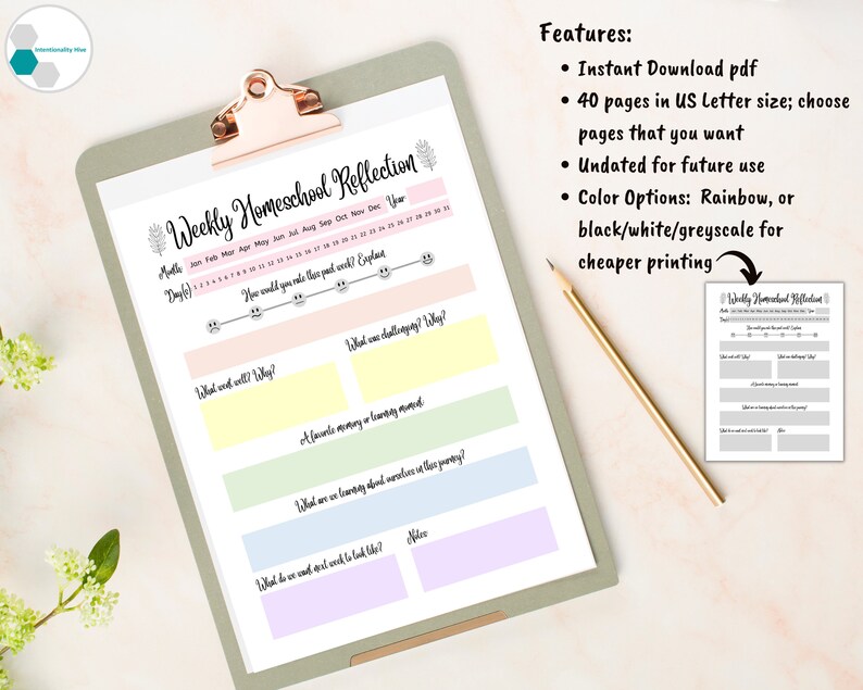 Unschool Planner Journal Printable, Unschooling Planner, Printable Unschooling Journal, Unschool Binder Pages, Unschool Reverse Planner image 2