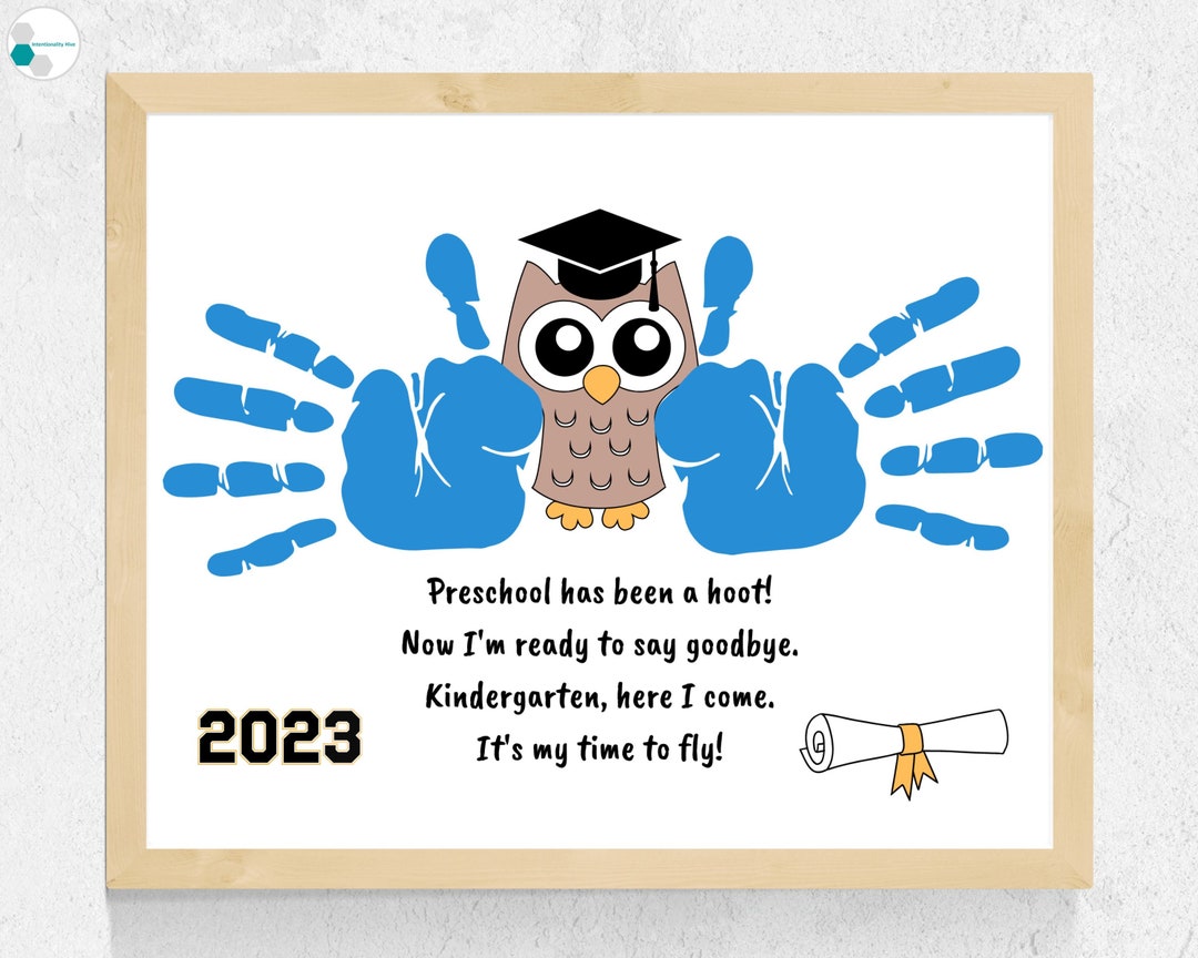 Preschool Graduation Gift From Teacher Preschool Handprint Art Sign