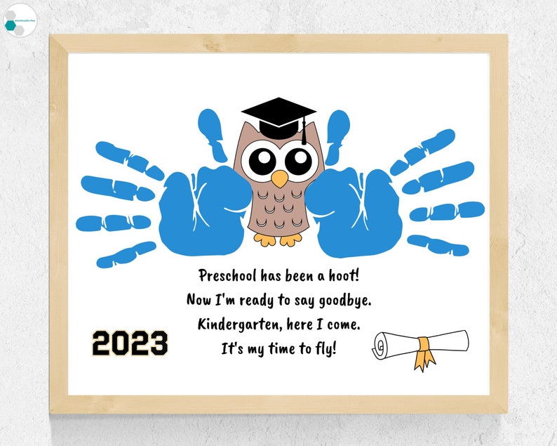 Preschool Graduation Gift From Teacher Preschool Handprint Etsy
