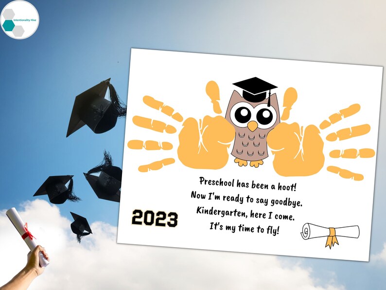 Preschool Graduation Gift From Teacher Preschool Handprint Etsy
