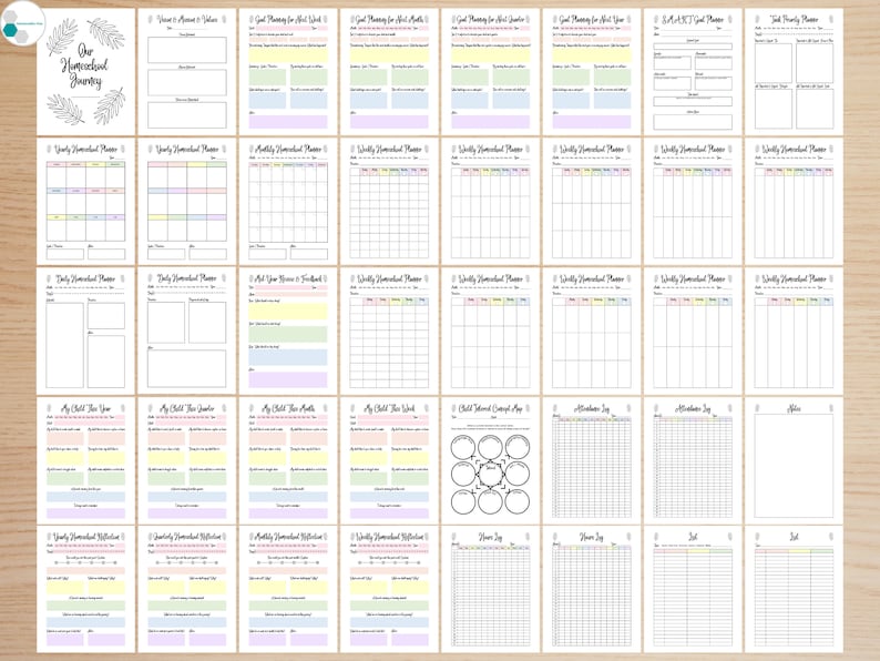 Unschool Planner Journal Printable, Unschooling Planner, Printable Unschooling Journal, Unschool Binder Pages, Unschool Reverse Planner image 9