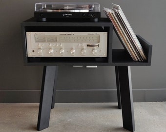 Vinyl Record Player Cabinet , Turntable Stand, Record Player Stand, Vinyl Console, Turntable Console