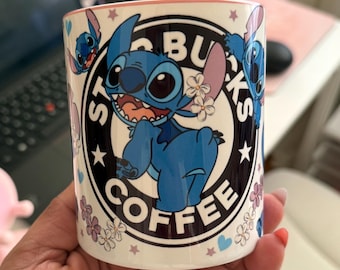 Taza de Stitch de 325 ml - Taza de Disney - Taza para niños - Regalo para niñas -