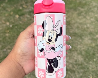Disney Water Bottle for Kids | Minnie Cup | Stainless steel | Pink cup | Personalized | Trendy