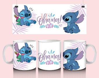 Lilo and Stitch mug PNG, Digital File, Disney PNG, 1 PNG, Disney Mug 11oz-15oz