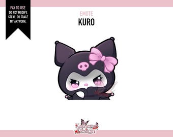 Cute Kuro Bandit Emote for Twitch and Discord