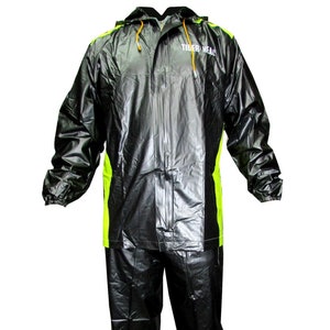 Raincoat Jacket and Pants with zipper and hood PVC Rainsuit material good quality material Rainwear Jazz for adults men and women