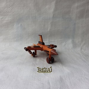 Wooden Plane F16 Aircraft Miniature Collections Vintage Modern Aircraft Fighting Falcon