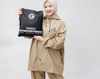 Raincoat with jacket and trousers does not leak ERNEST, made from PVC 0.25