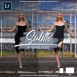 7 Subtle Lightroom Presets, Mobile and Desktop, Photo Editing Filter, Blogger, Instagram Influencer, Minimalist, No Filter Look, Natural