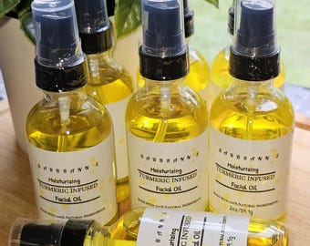 Turmeric Facial Oil, Infused, Organic, Vegan