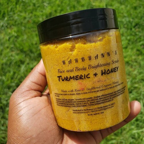 Turmeric and Honey Body & Face Scrub Organic Materials Raw Etsy