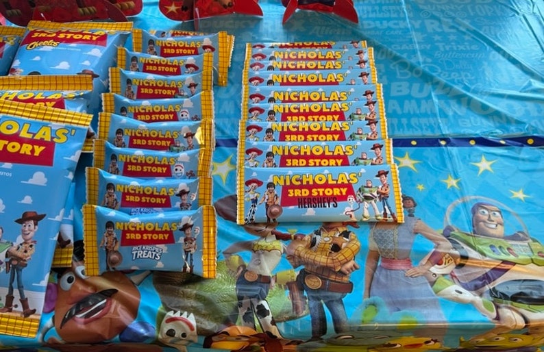 Custom Toy Story Rice Krispies Wrappers Etsy