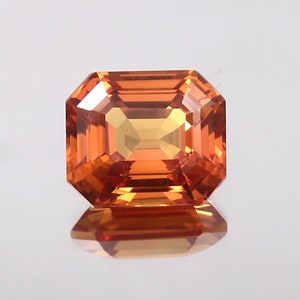 AAA 11x9 MM Top Quality  Ceylon Fanta Orange Sapphire Loose Radiant Cut Gemstone,Excellent Prime Quality Gemstone For Ring & Jewellery